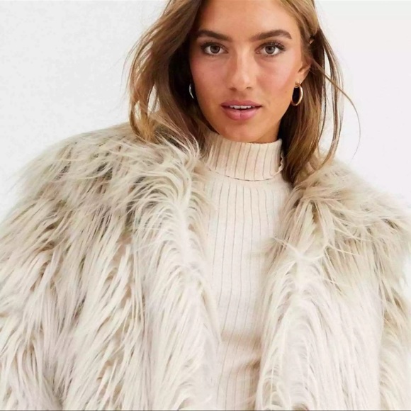Urbancode Coat in Shaggy Faux Fur, Ombre. - Picture 13 of 16